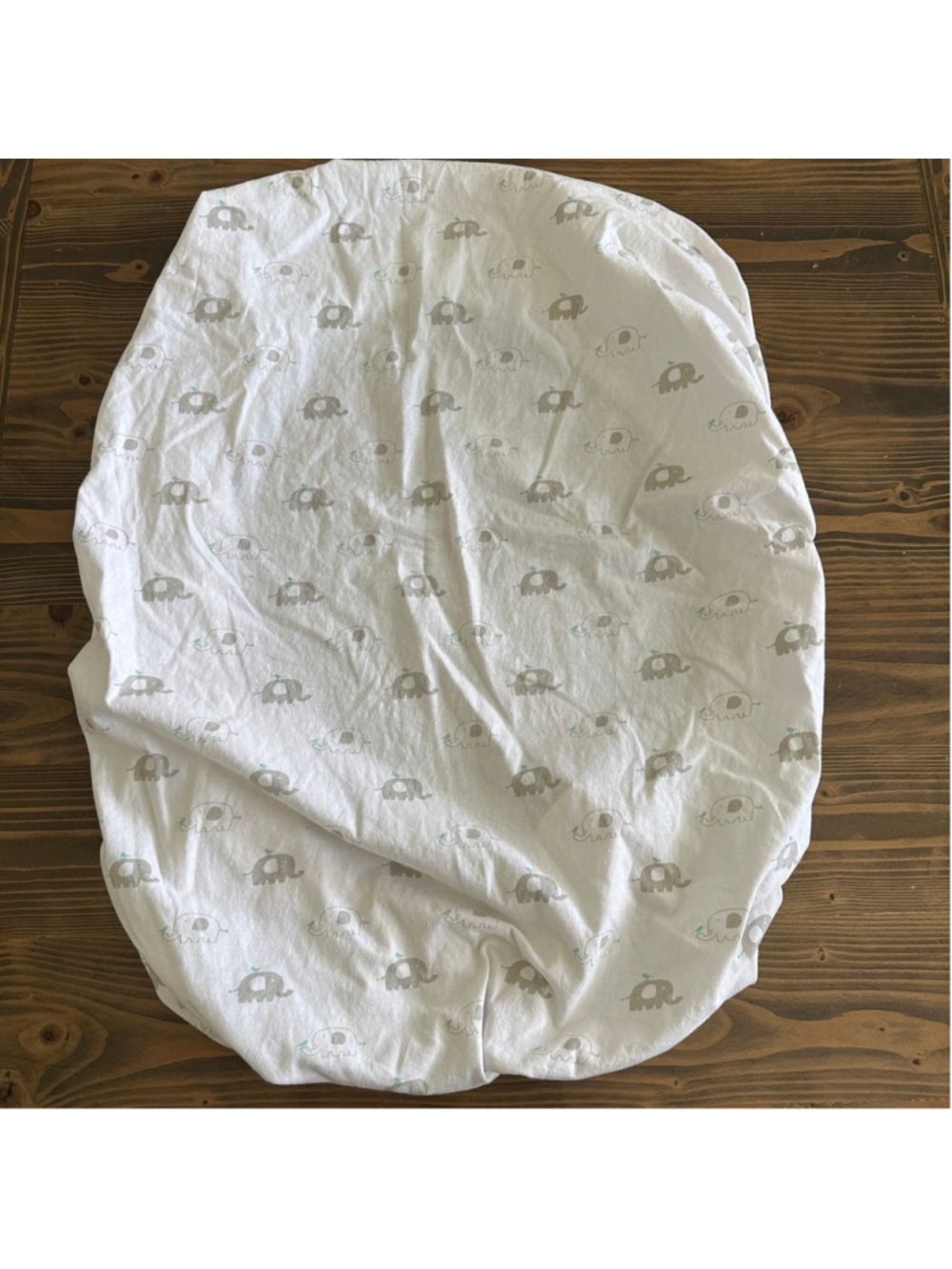 Cuddly Cubs Crib Sheet Elephant Print Fitted 100% Cotton Nursery